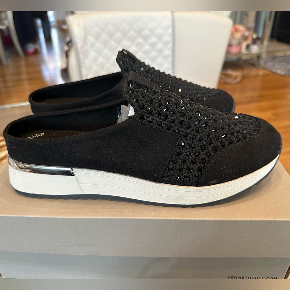 Kenneth Cole Reaction Carol Mule Slip On Black Size 8 Like New